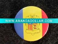 2011 Customized Tin Flag badge
