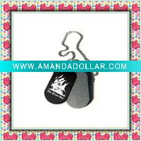 Wholesale ball chain ID dog tag necklace