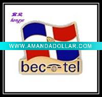 Wholesale metal badge pin personalized pins country metal pin