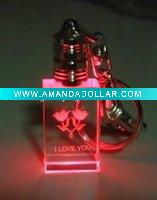 LED Crystal key chain