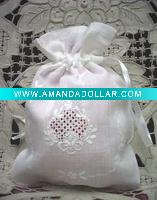 wedding gift bag handmade embroidery