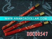 wood chopstick with silk cover bag
