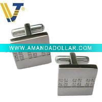 Wholesale Stainless Steel Cufflink with customers' Logo