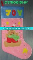 embroidered christmas stocking 07STMC60108-20