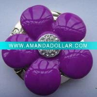 Wholesale The big purple flower purse hanger