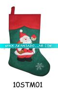 Wholesale embroidered christmas stocking 10STM01