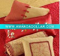 Cushion embroidery flower