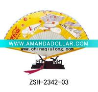 Wholesale bamboo fabric hand fan as home decorate