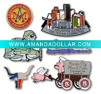 Wholesale 2011 pin badge with butterfly pin