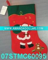 Wholesale embroidered Christmas stocking 07STMC60095