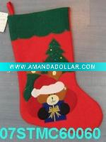 Wholesale embroidered Christmas stocking 07STMC60060
