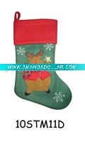 Wholesale embroidered christmas stocking 10STM11D