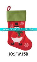 Wholesale embroidered christmas stocking 10STM15B