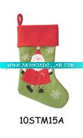 Wholesale embroidered christmas stocking 10STM15A
