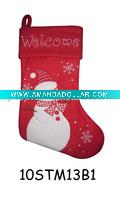 Wholesale embroidered christmas stocking 10STM13B1