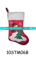embroidered christmas stocking 10STM06B