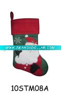 embroidered christmas stocking 10STM08A