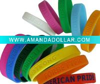 Wholesale neon silicon bracelet