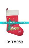 embroidered christmas stocking 10STM05D