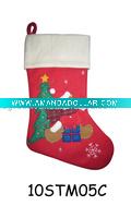 embroidered christmas stocking 10STM05C