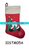 embroidered christmas stocking 10STM05A