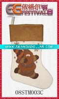 embroidered christmas stocking 08STM003C