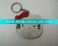 Wholesale lovely glass beaded cat pendant