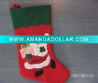 Wholesale embroidered christmas stocking 08STM015A