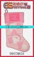Wholesale embroidered christmas sock 09STM83A