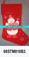 Wholesale embroidered christmas stocking 08STM010B3