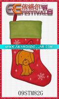 Wholesale embroidered christmas stocking 09STM82G
