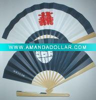 Wholesale double sides promotion fan