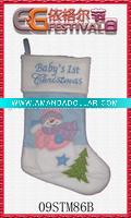 Wholesale embroidered christmas stocking 09STM86B
