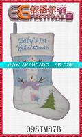 Wholesale embroidered christmas stocking 09STM87B