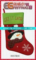 Wholesale embroidered christmas stocking 09STM48