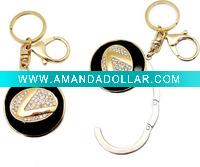 Wholesale promotion metal key holder