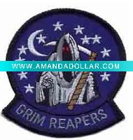 Wholesale Embroidery applique army patches-Grim Reaper.