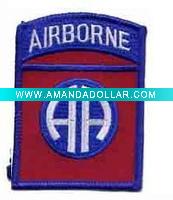 Wholesale Embroidery qpplique army patches/badge -- Airborne
