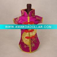 Wholesale Silk wine cover