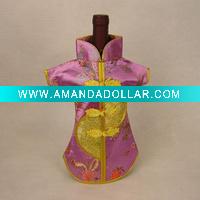 Silk wine cover