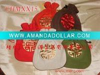 linen drawsting pouch