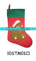 embroidered christmas stocking 10STM01C1