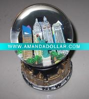 100# souvenir resin water globe