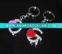 Wholesale promotional gifts letter key rings