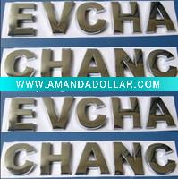 Wholesale chrome letter