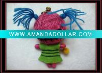 Wholesale Fashion String Voodoo doll keychain