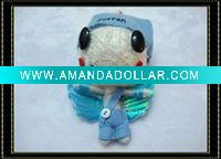 Wholesale Fashion String Voodoo doll keychain