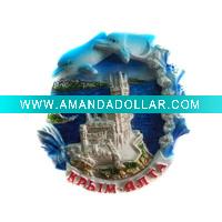 Wholesale resin dolphin souvenir manget