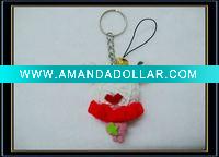 Fashion String Voodoo doll keychain