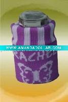 Knitted perfume bottle covers